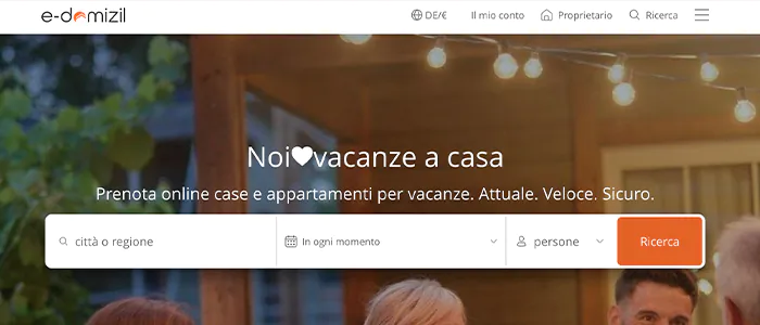 Siti tedeschi per affittare case vacanze in Italia Gratis